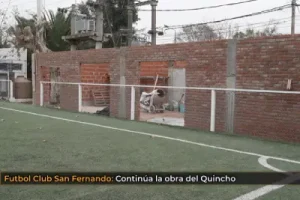 Obras de mejora en el sector fútbol del Club San Fernando